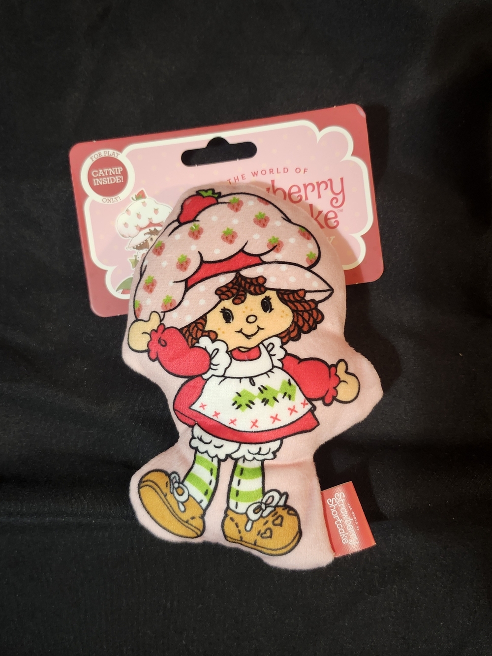 Strawberry Shortcake Plush Cat Toy Pink NWT